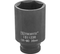 Головка торцевая ударная глубокая IS11236 36 мм, 1/2"DR Thorvik 53461