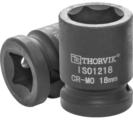 Головка торцевая ударная IS01218 18 мм, 1/2"DR Thorvik 53413
