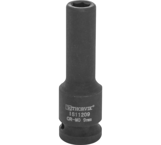 Головка торцевая ударная глубокая IS11209 9 мм, 1/2"DR Thorvik 53432