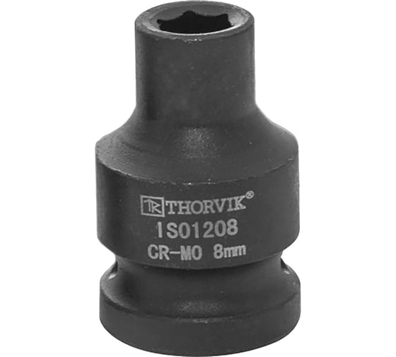 Головка торцевая ударная IS01208 8 мм, 1/2"DR Thorvik 53403 1