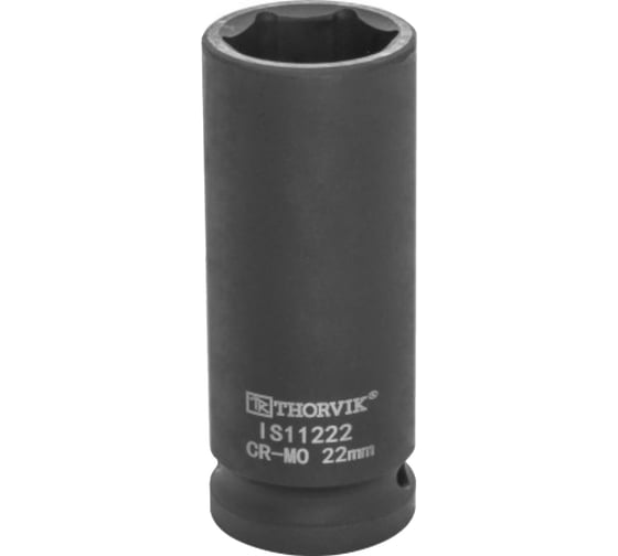 Головка торцевая ударная глубокая IS11222 22 мм, 1/2"DR Thorvik 53450
