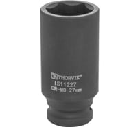 Головка торцевая ударная глубокая IS11227 27 мм, 1/2"DR Thorvik 53455