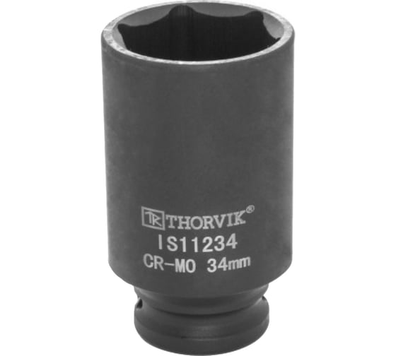 Головка торцевая ударная глубокая IS11234 34 мм, 1/2"DR Thorvik 53460 1
