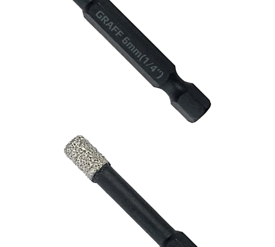 Алмазное кольцевое сверло по керамограниту и плитке Expert 6 мм GRAFF 79667