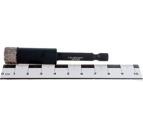 Алмазное кольцевое сверло по керамограниту и плитке Expert 14 мм GRAFF 791480