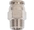 Фитинг прямой металлический 8 мм, 1/4"M Pegas pneumatic 6108 4