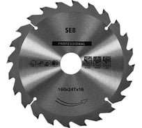 Диск пильный по дереву 160х16 мм, 24Z S.E.B. 306PG-1602416