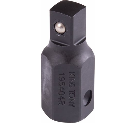 Переходник ударный с шариковым фиксатором 22 мм>1/2" KING TONY 195404R