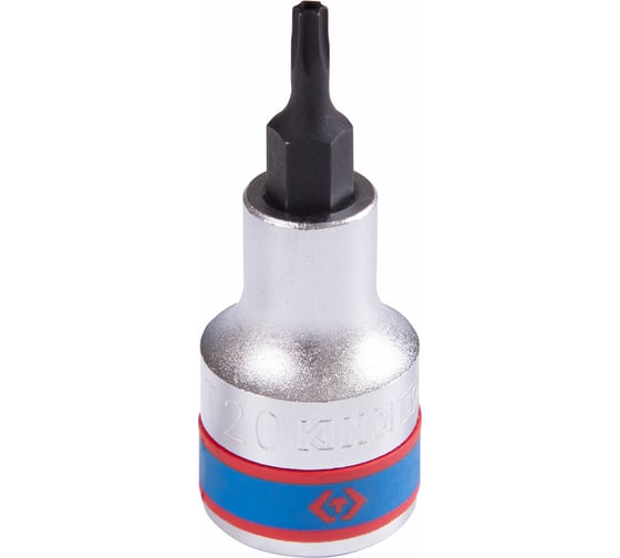 Насадка-бита торцевая с отверстием Torx T20, 60 мм, 1/2" KING TONY 402720 1
