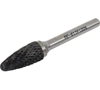 Шарошка коническая скругленная по металлу в пластиковом футляре 12 мм, хв-к 6 мм Rockforce RF-617F1225