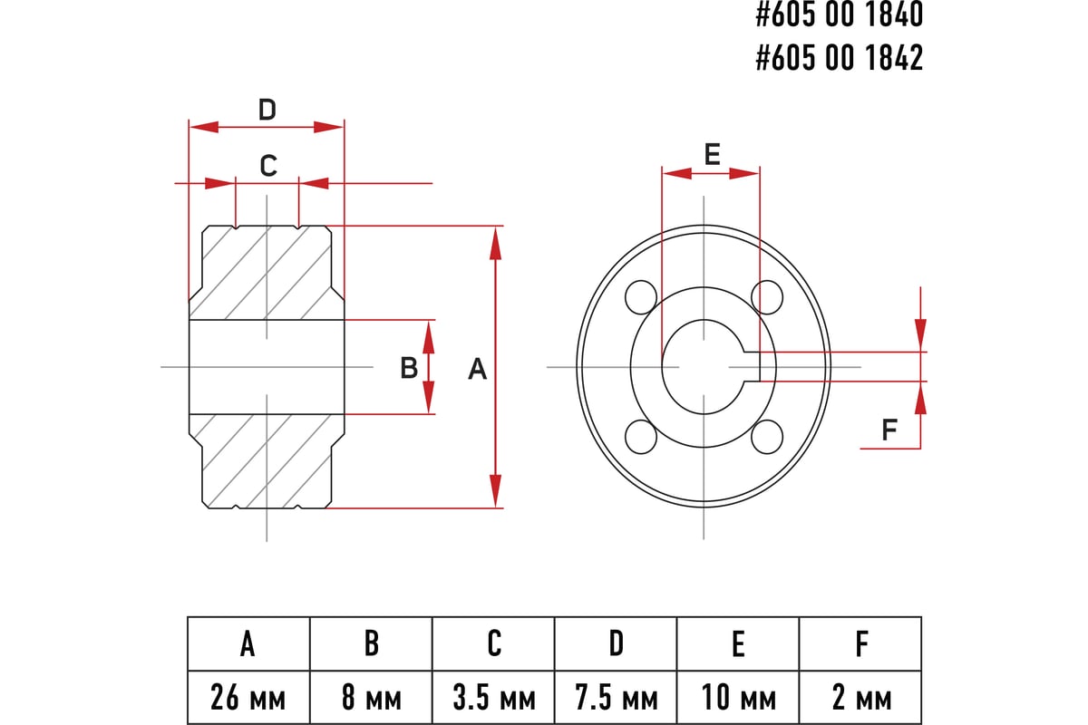 Ролик подачи проволоки 0.6/0.8 мм под стальную проволоку аппарат WMA ...