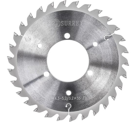 Диск пильный DIA подрезной 160x55x4.3-5.2/3.5 мм, Z30, KO-F Surrey TL00001108 1