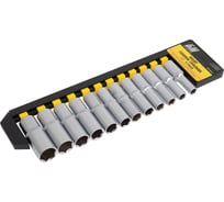 Набор головок глубоких 6-гранных (12 шт; 10, 11, 12, 13, 14, 15, 16, 17, 18, 19, 21, 22 мм; 1/2"DR; CrV) БМ 971312