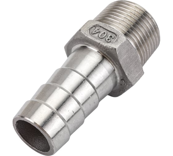 Ниппель для шланга нержавеющий (3/4"; 19 мм; AISI304) TITAN LOCK TL075HTM
