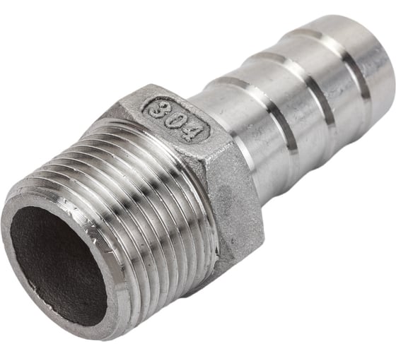 Ниппель для шланга нержавеющий (3/4"; 19 мм; AISI304) TITAN LOCK TL075HTM