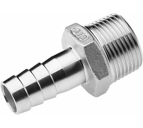 Ниппель для шланга нержавеющий (1/2"; 13 мм; AISI304) TITAN LOCK TL050HTM