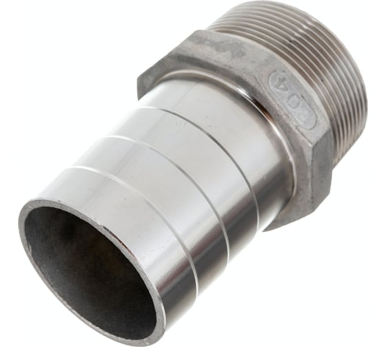 Ниппель для шланга нержавеющий (2"; 50 мм; AISI304) TITAN LOCK TL200HTM