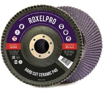 Лепестковый круг конический ROXPRO HARD CUT (125x22 мм; керамика; Р40) RoxelPro 111313R