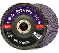 Лепестковый круг конический ROXPRO HARD CUT (125x22 мм; керамика; Р60) RoxelPro 111315R