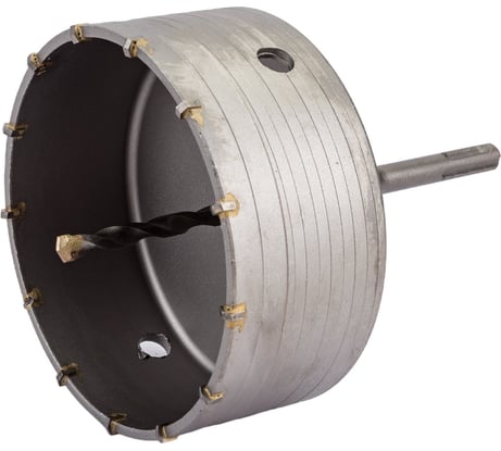 Коронка твердосплавная по бетону 130 мм в сборе с хвостовиком SDS+ 110 мм Резолюкс 62130