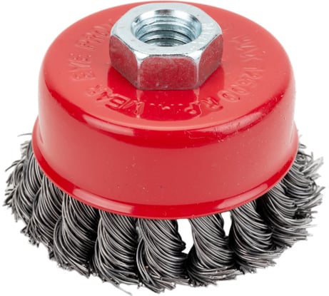 Щетка-чашка по нержавеющей стали крученая 65 мм, М14 для УШМ SAMGRUPP SAMC-030200065
