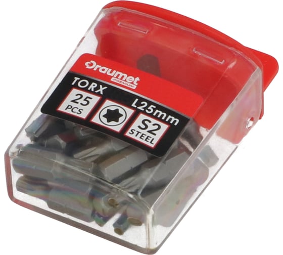 Биты PREMIUM TORX T40, 25 мм, 25 шт, CR-V S2 DRAUMET D0012