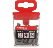 Биты PREMIUM TORX T25, 25 мм, 25 шт, CR-V S2 DRAUMET D0010