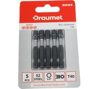 Ударные биты TORX T40, 50 мм, S2, 5 шт DRAUMET 8993