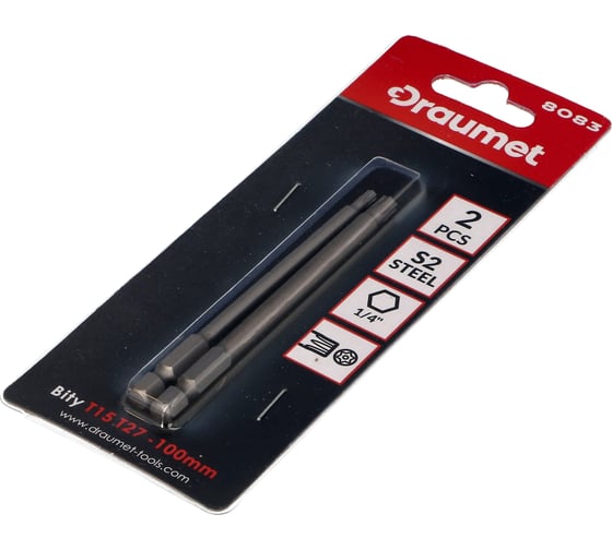 Насадки TORX T15, T27, 2 шт DRAUMET 8083 1