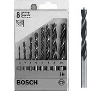 Набор сверл по дереву 8 шт. (3-10 мм) Bosch 1.609.200.226