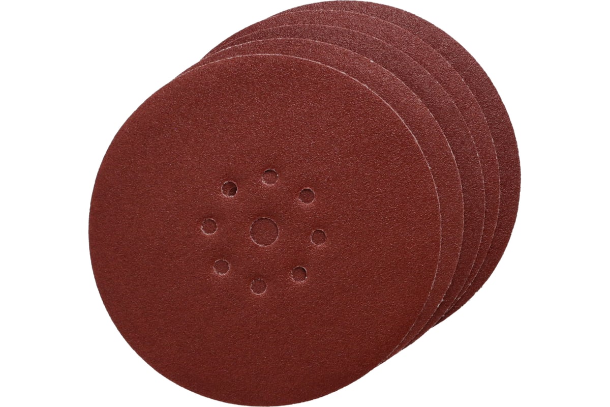 Бумага наждачная на липучке 225 мм, 5 шт, P240 FASTER TOOLS 5827 ...