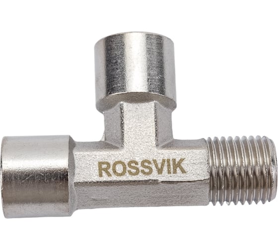 Тройник Т-образный FFM 1/4" Rossvik A133/2 1