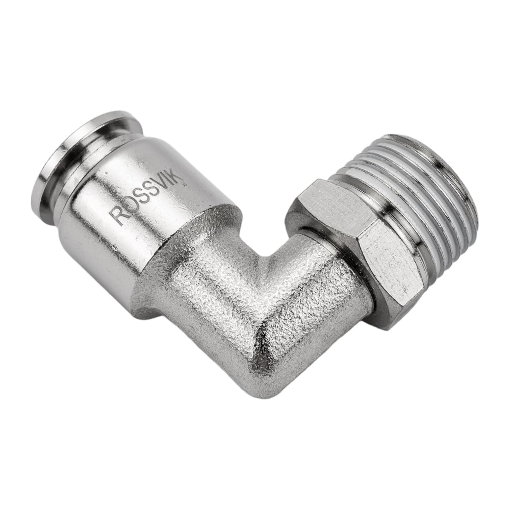 Цанговый разъем Г-образный (3/8"; 10x8 мм) Rossvik B184/12.R - выгодная ...