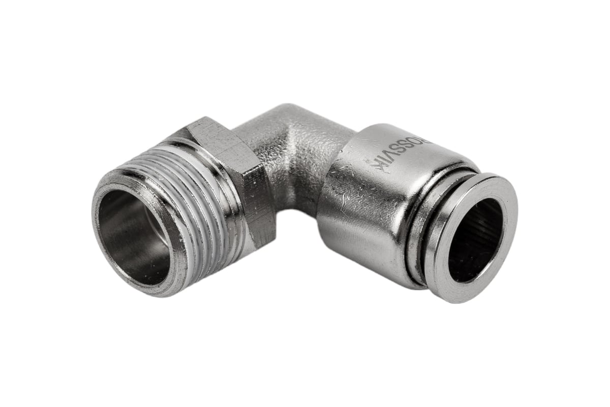 Цанговый разъем Г-образный (3/8"; 10x8 мм) Rossvik B184/12.R - выгодная ...