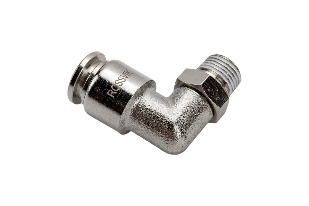 Цанговый разъем Г-образный (1/8"; 8x6 мм) Rossvik B184/5.R - выгодная ...