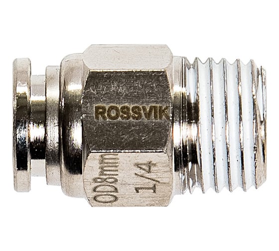 Цанговый разъем (1/4"; 8x6 мм) Rossvik B180/11.R