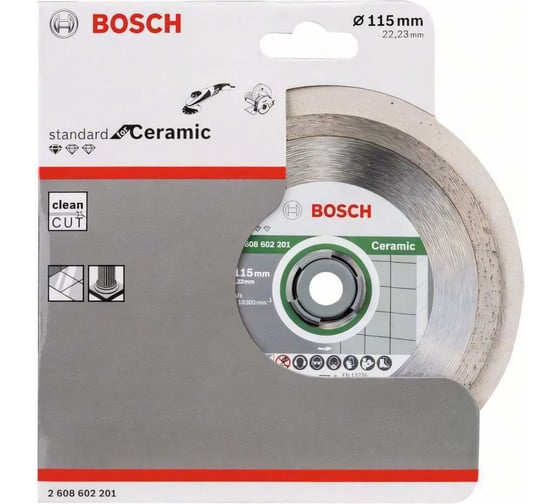 Диск алмазный по керамике 115х22,2 мм Bosch 2.608.602.201