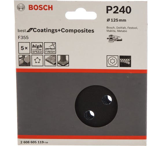Шкурка шлифовальная Bosch 2.608.605.119