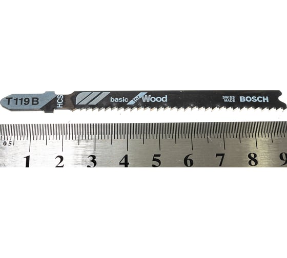 Пилка для лобзика по дереву (67 мм; 5 шт.) HCS T 119 B Bosch 2.608.630.037