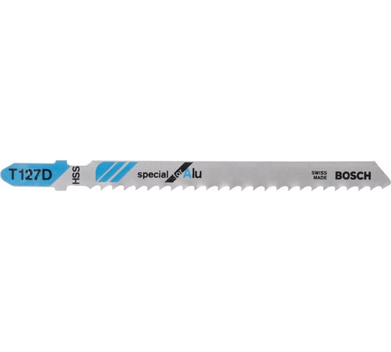Набор пилок для лобзика по металлу (74 мм; 5 шт.) HSS T127 D Bosch 2.608.631.017