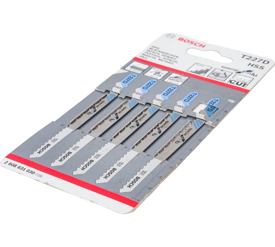 Пилки T227D 5 шт. по металлу для лобзика Bosch 2.608.631.030