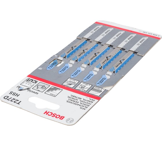 Пилки T227D 5 шт. по металлу для лобзика Bosch 2.608.631.030