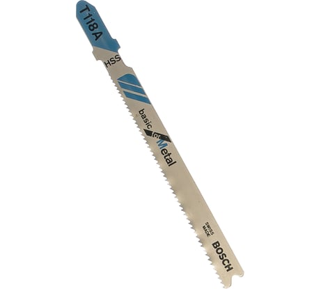 Пилки T118A 100 шт. по металлу для лобзика Bosch 2.608.631.964