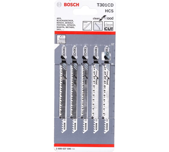 Пилки для лобзика Bosch 2.608.637.590