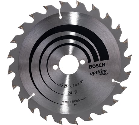 Диск пильный по древесине 190х30 мм Bosch 2.608.640.615