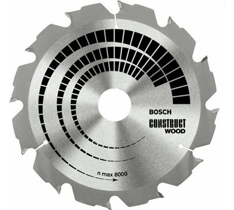 Диск пильный по строительной древесине (160х20/16 мм; Z12) Bosch 2.608.640.630