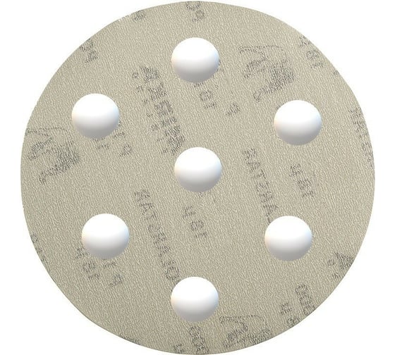 Диск шлифовальный на пленочной основе POLARSTAR 50 шт, 150 мм, Р1500, отверстия 6+1 MIRKA FA62805094 1