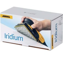 Материал шлифовальный на бумажной основе IRIDIUM 100 шт, 81х133 мм, 54 отверстия, Р80, липучка MIRKA 246B109980