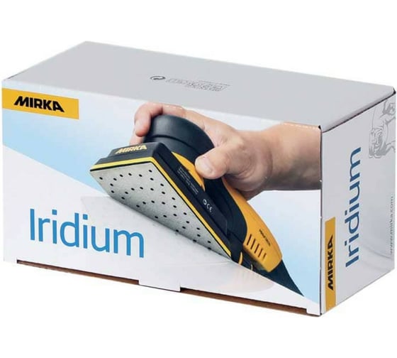 Материал шлифовальный на бумажной основе IRIDIUM 100 шт, 81х133 мм, 54 отверстия, Р80, липучка MIRKA 246B109980 1