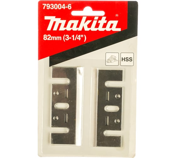 Ножи твердосплавные 2 шт. для электрорубанков 1902 и 1932 (82 мм) Makita 793004-6